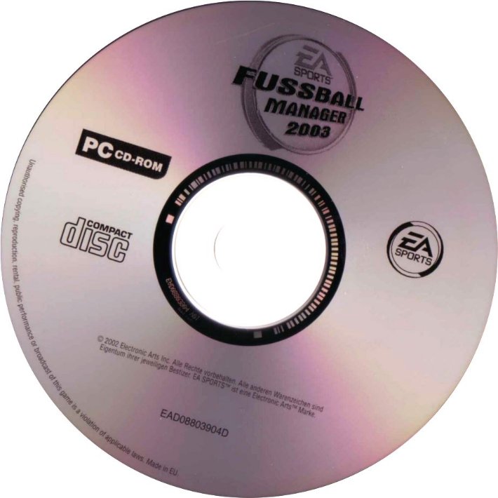 Fussball Manager 2003 - CD obal