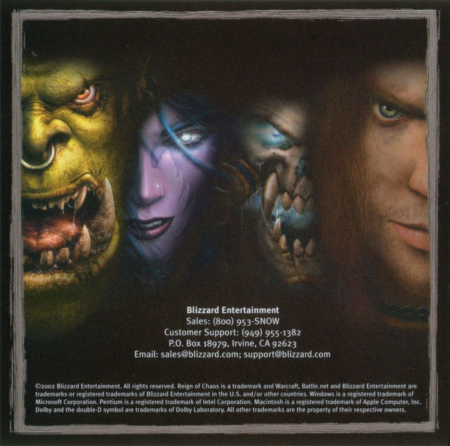 WarCraft 3: Collector's Edition - predn vntorn CD obal