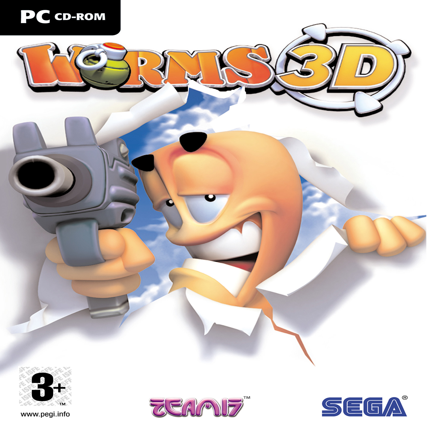 Worms 3D - predn CD obal