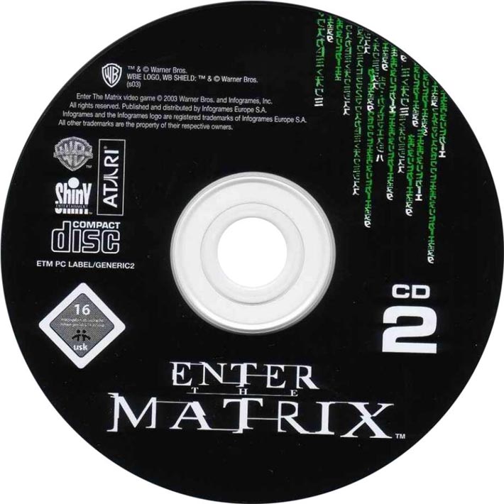 Enter The Matrix - CD obal 2