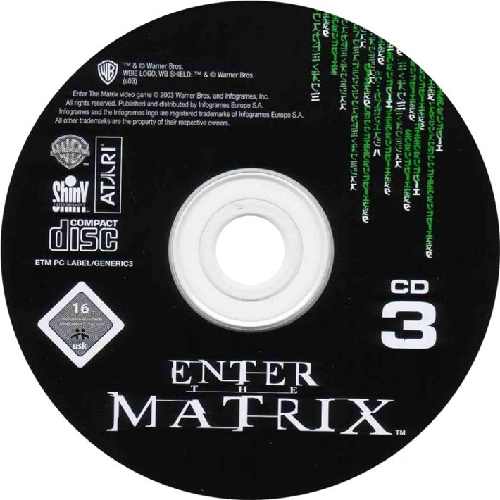 Enter The Matrix - CD obal 3