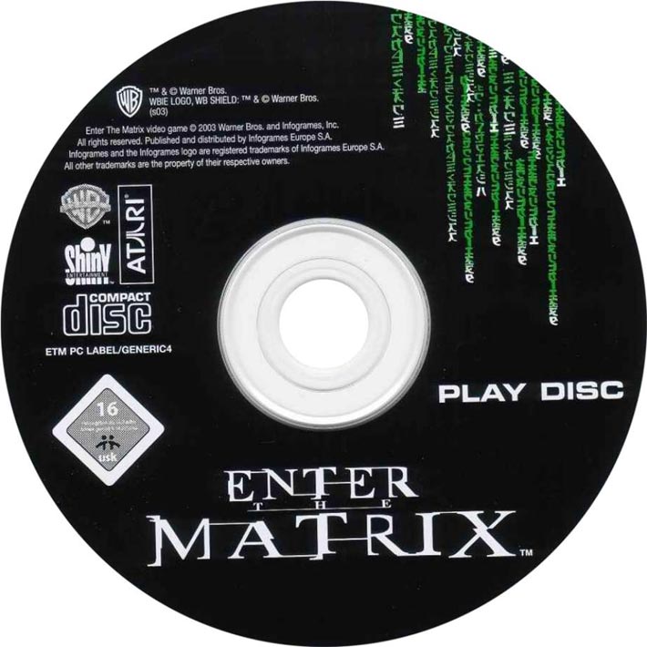 Enter The Matrix - CD obal 4