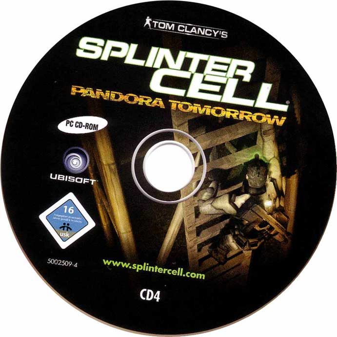 Splinter Cell 2: Pandora Tomorrow - CD obal 4