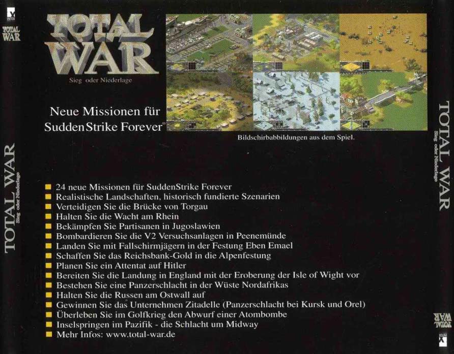 Total War: Sieg Oder Niederlage - zadn CD obal