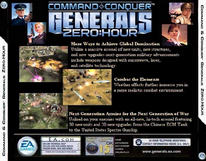 Command & Conquer: Generals: Zero Hour - zadn CD obal