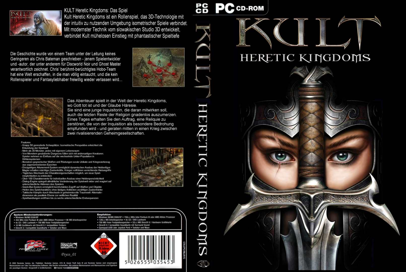Kult: Heretic Kingdoms - DVD obal