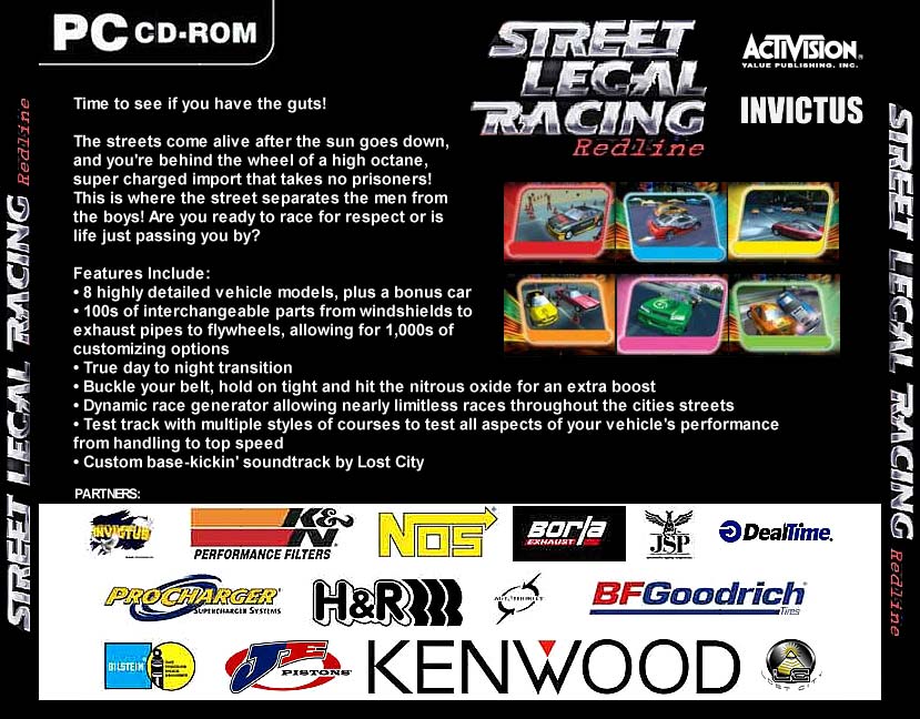Street Legal Racing 2: Redline - zadn CD obal