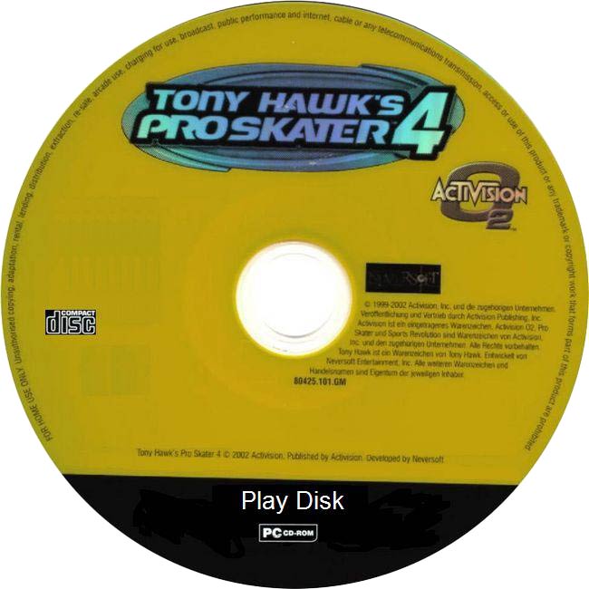 Tony Hawk's Pro Skater 4 - CD obal 2