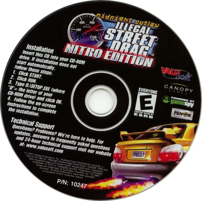 Midnight Outlaw: Illegal Street Drag: Nitro Edition - predn CD obal