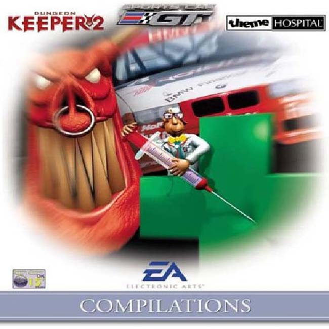 EA Compilations: Dungeon Keeper 2+Sports Car GT+Theme Hospital - predn CD obal