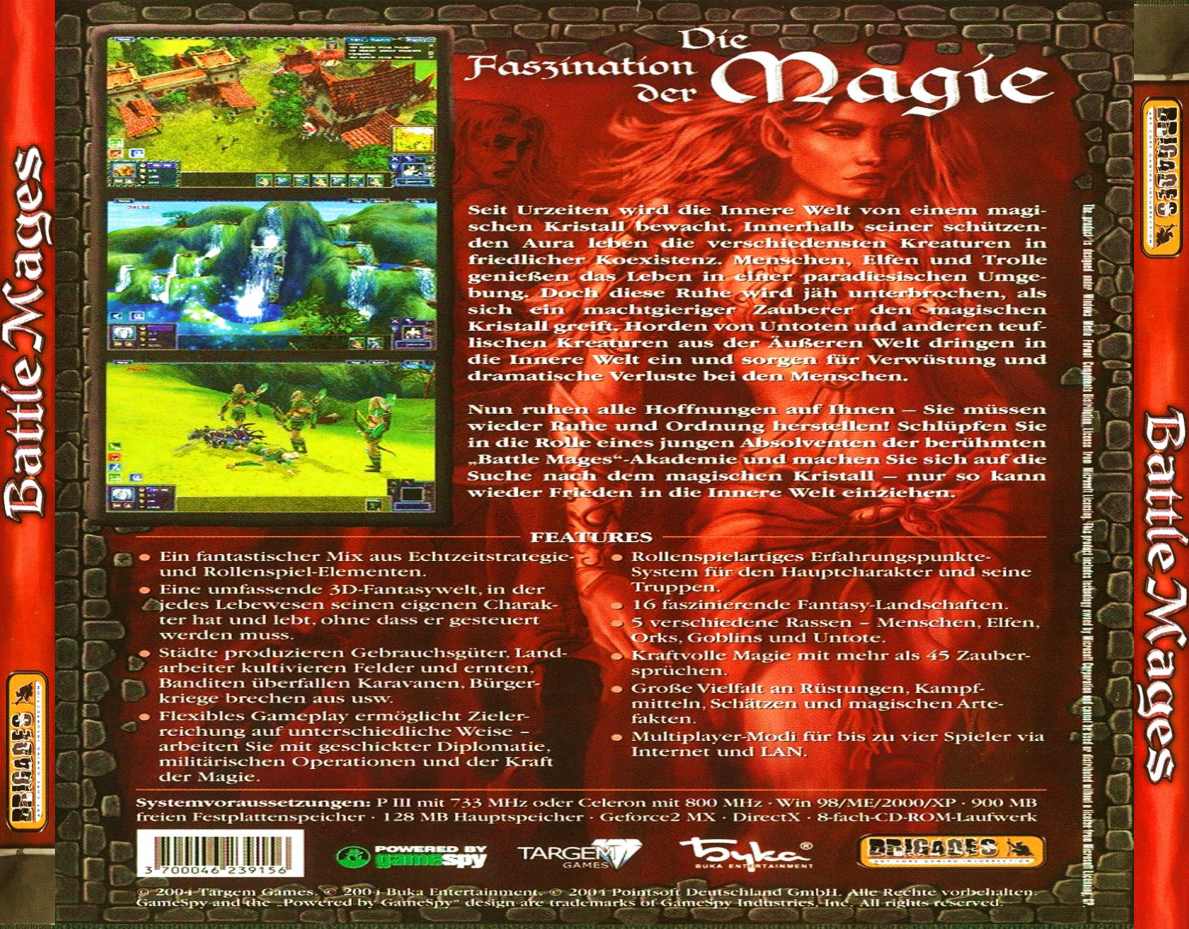 Battle Mages - zadn CD obal
