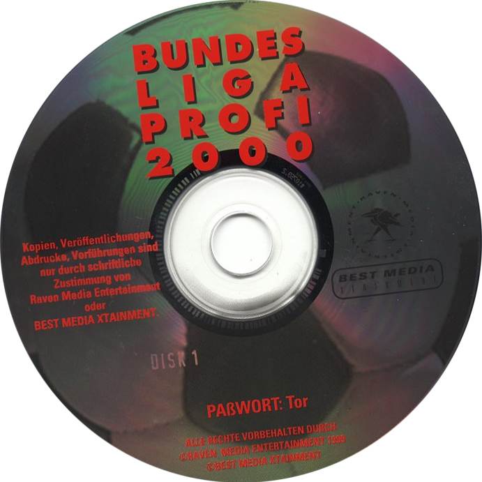 Bundesliga Profi 2000 - CD obal