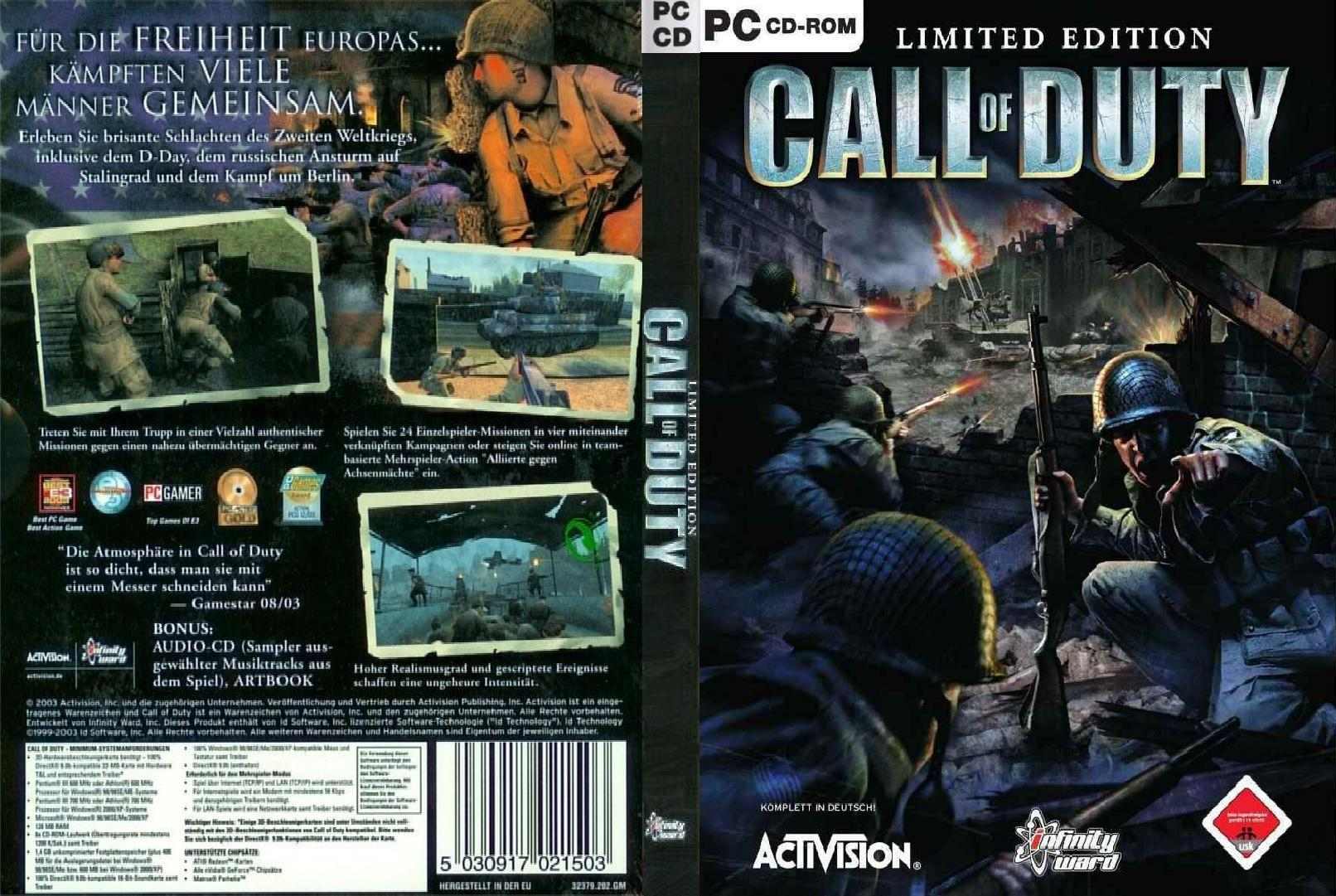 Call of Duty: Limited Edition - DVD obal