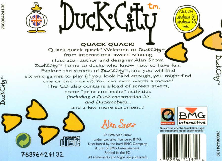 Duck City - zadn CD obal