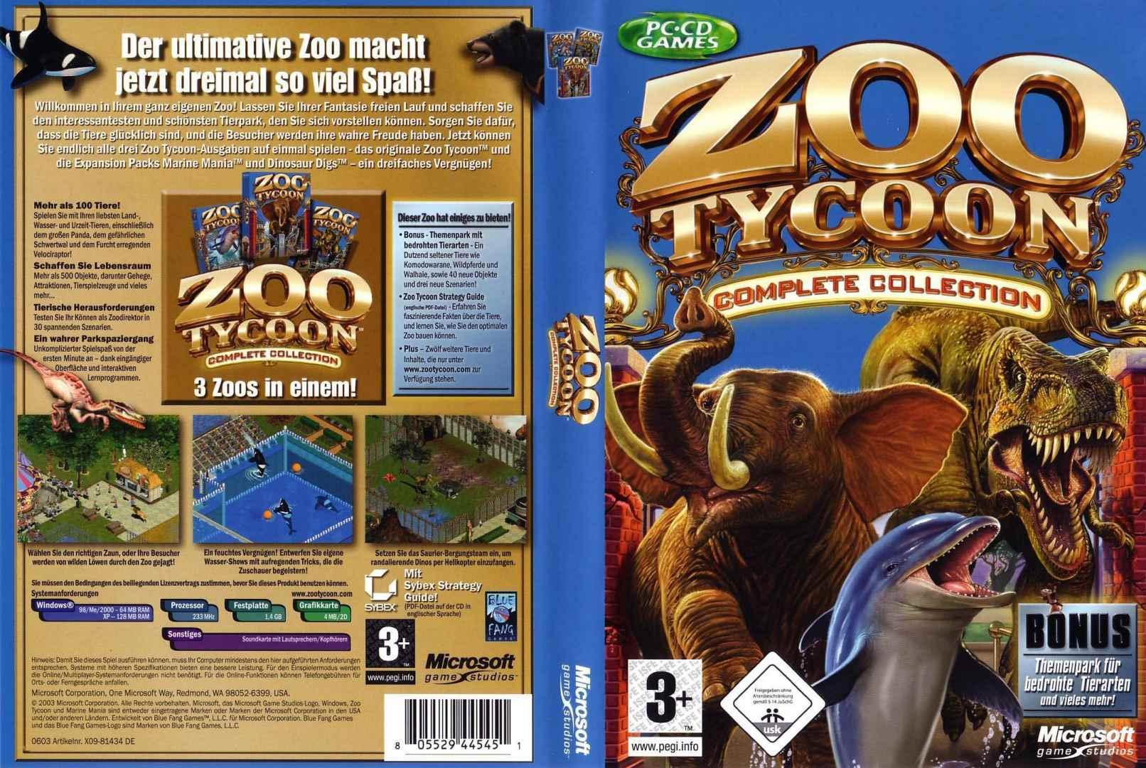 Zoo Tycoon: Complete Collection - DVD obal