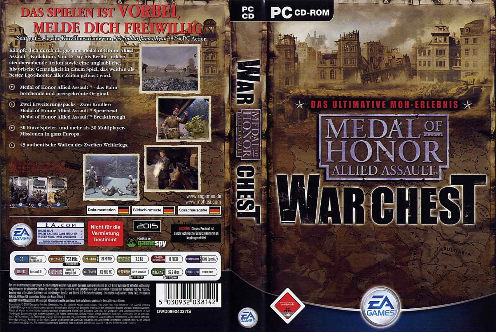 Medal of Honor: Allied Assault: Warchest - DVD obal