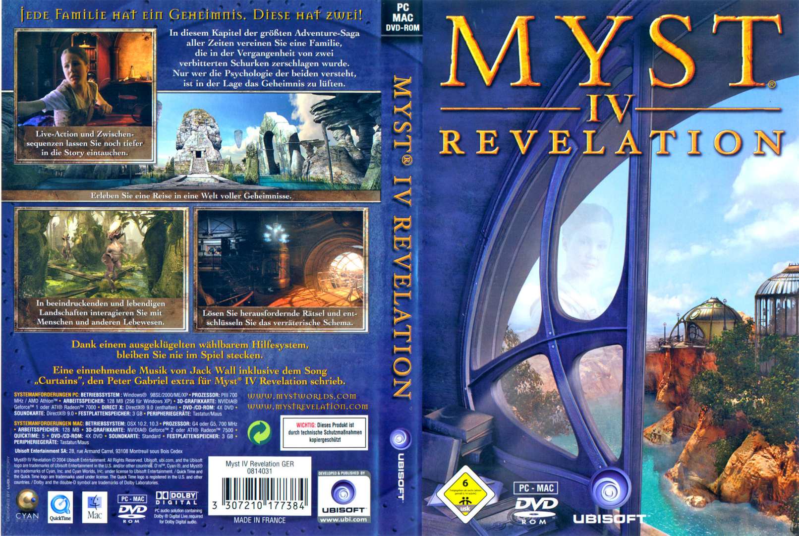 Myst 4: Revelation - DVD obal