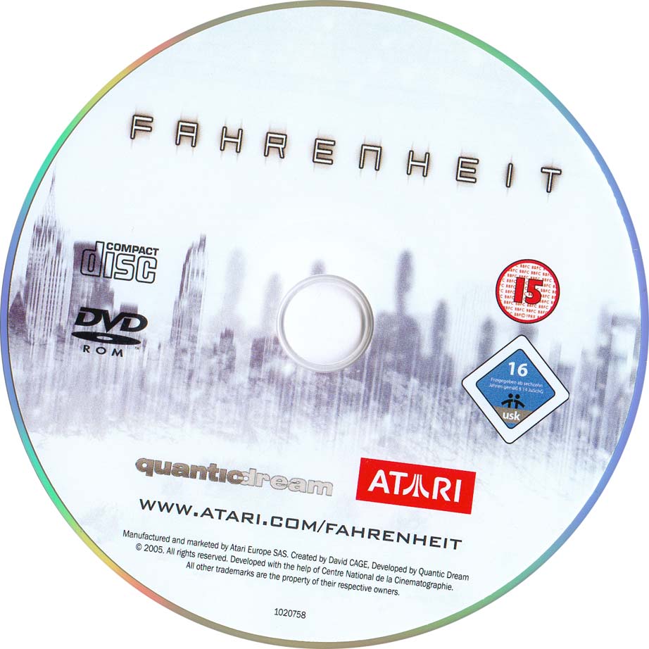 Fahrenheit - CD obal