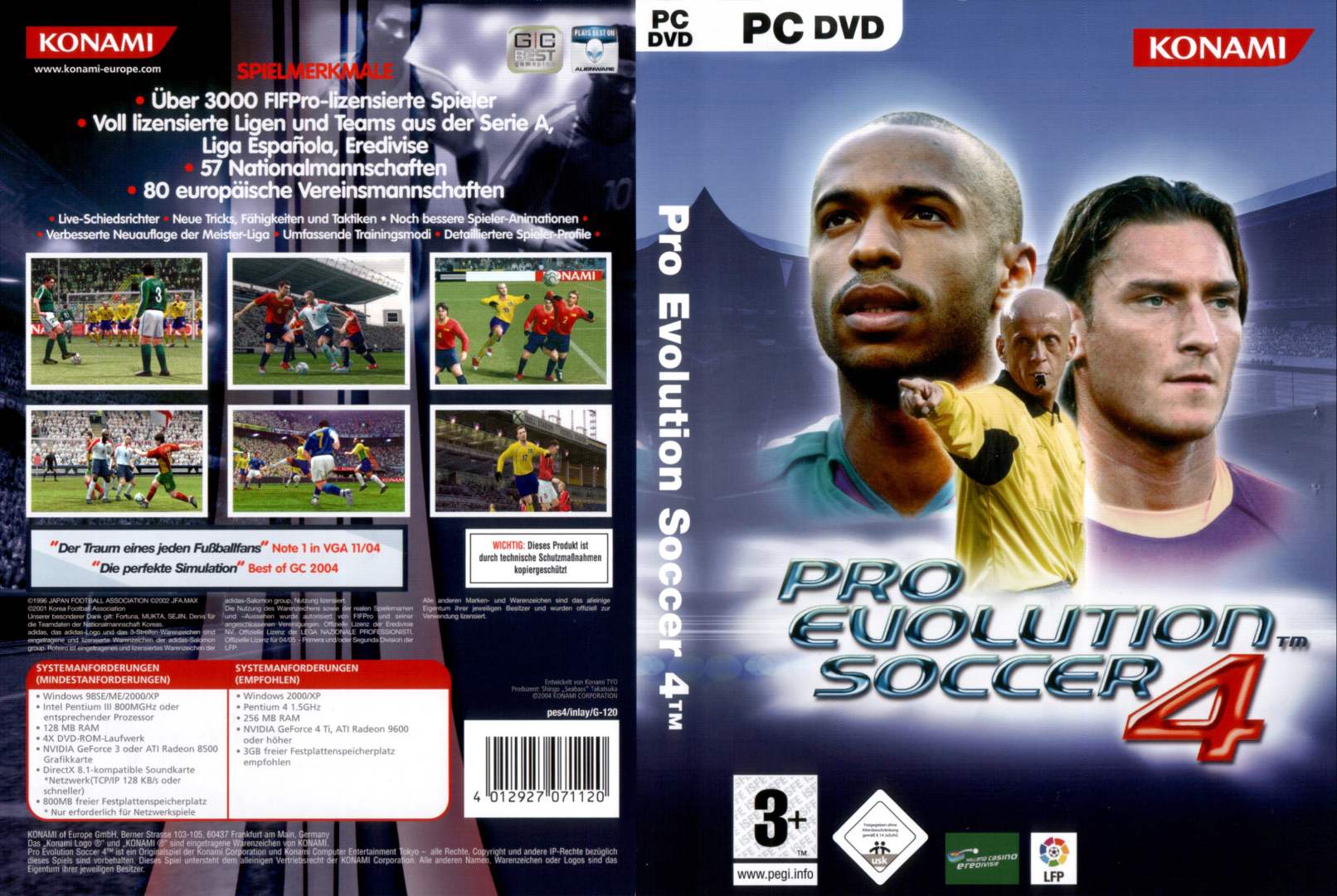 Pro Evolution Soccer 4 - DVD obal