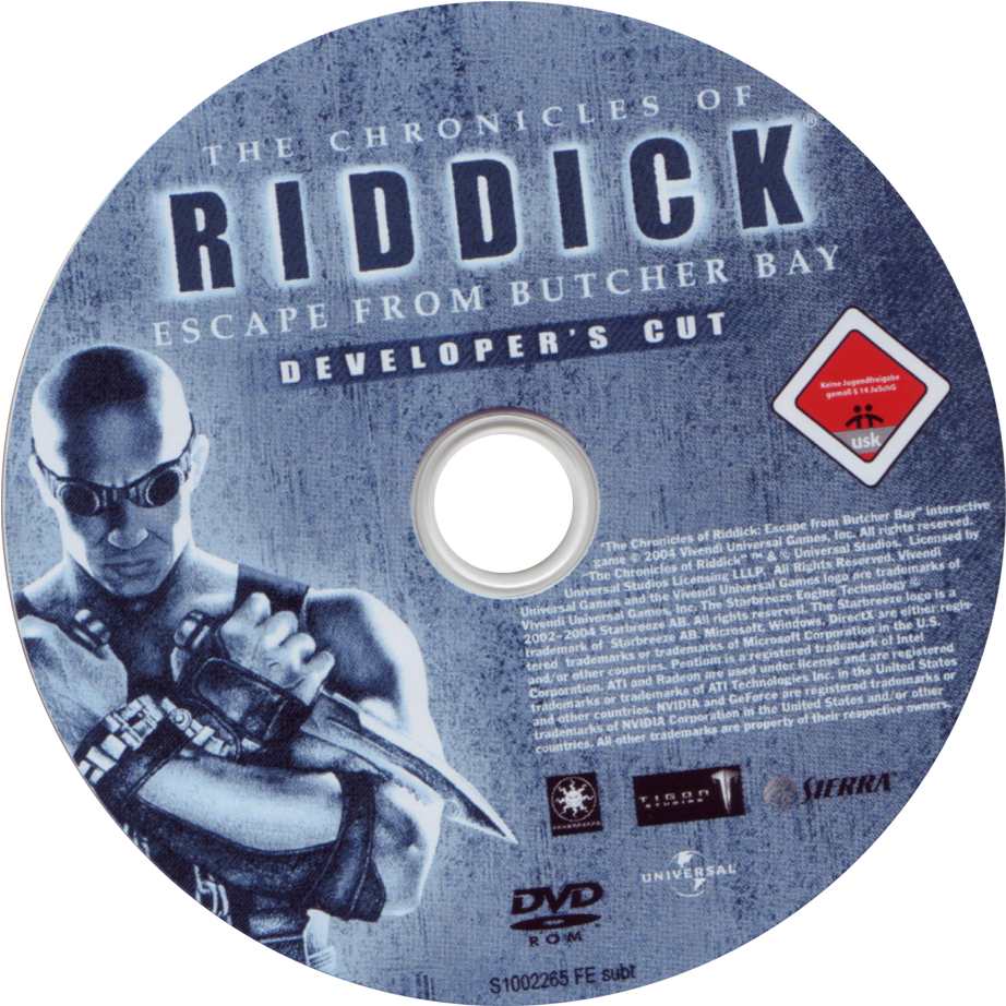 The Chronicles of Riddick: Escape From Butcher Bay - CD obal