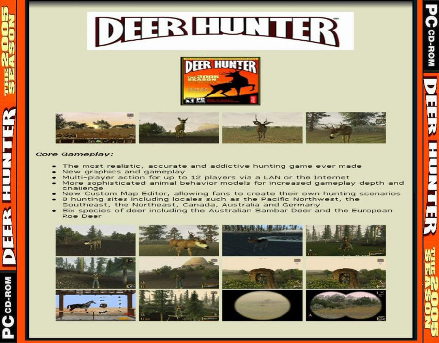 Deer Hunter 2005 - zadn CD obal