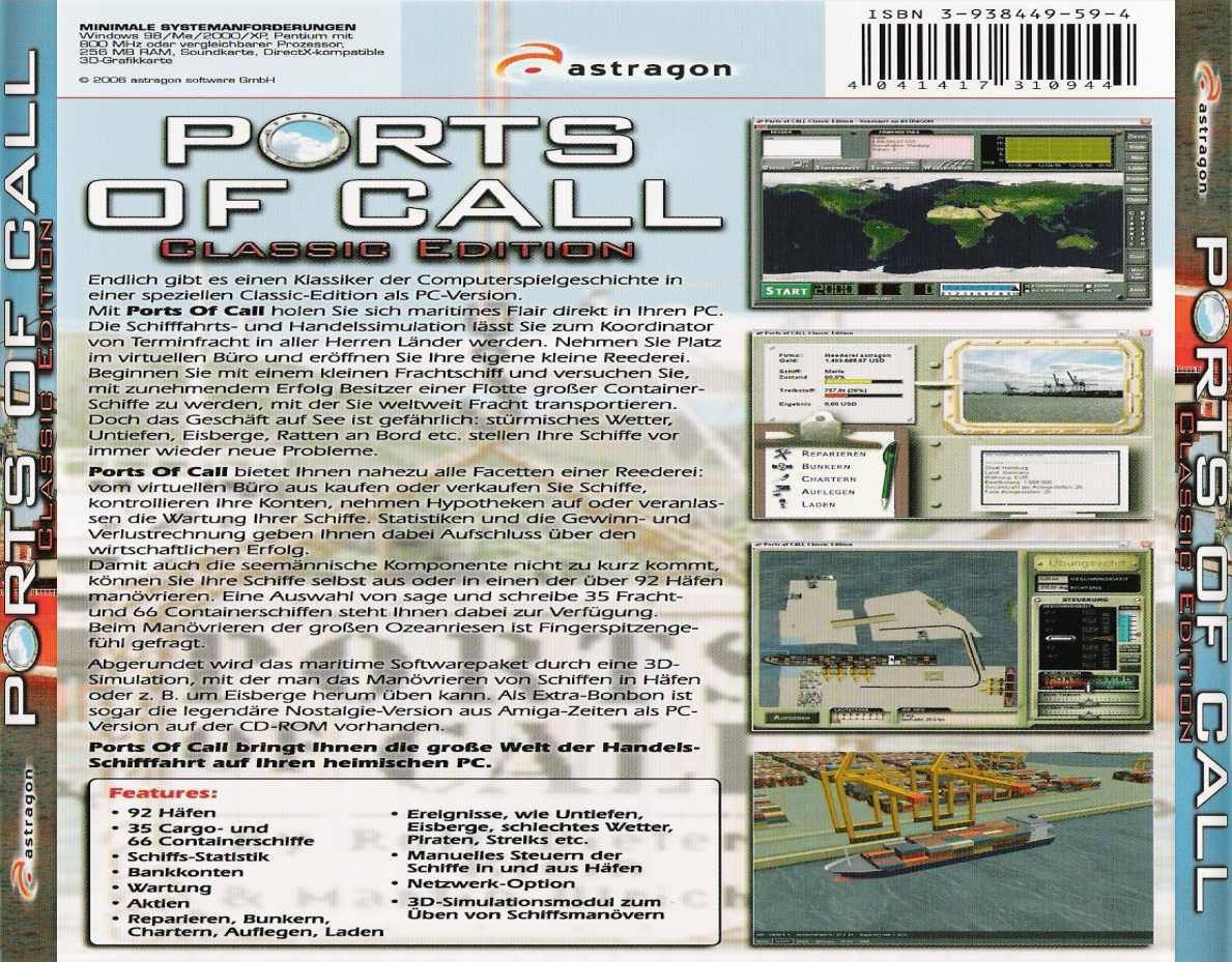 Ports of Call 2002 Classic - zadn CD obal