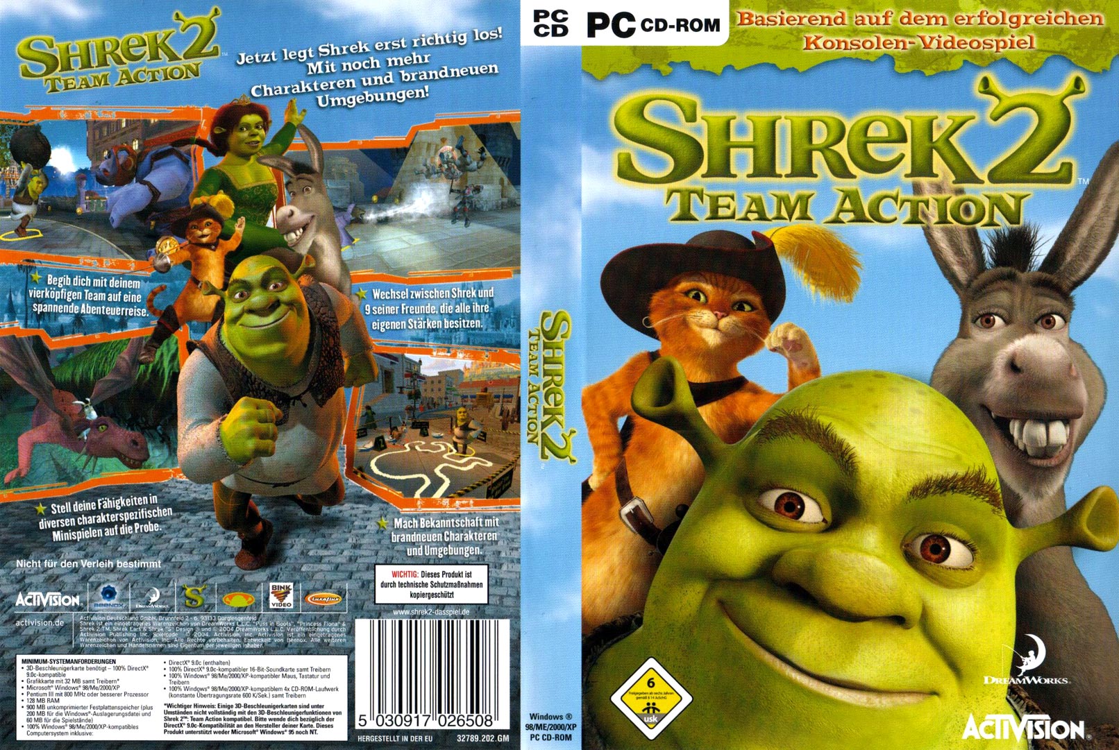 Shrek 2: Team Action - DVD obal
