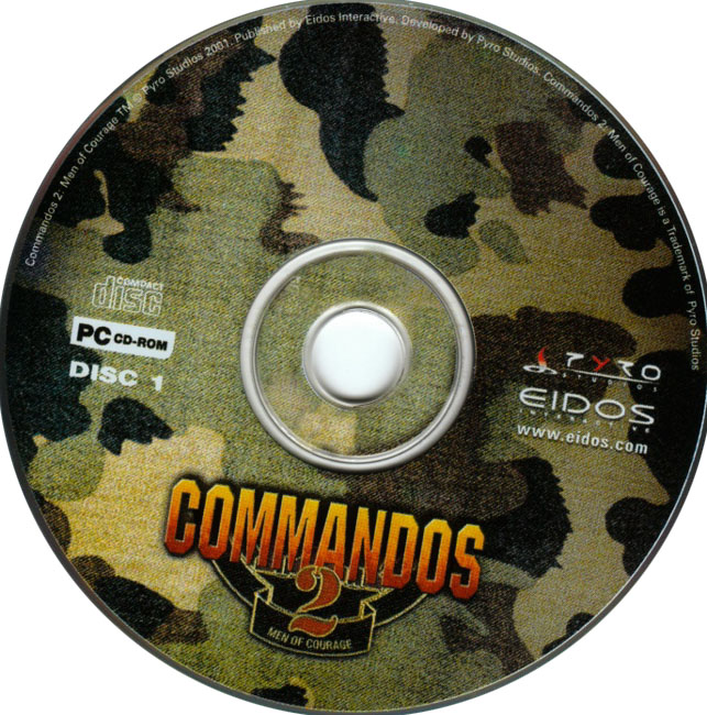 Commandos 2: Men of Courage - CD obal