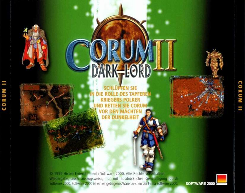 Corum II: Dark Lord - zadn CD obal