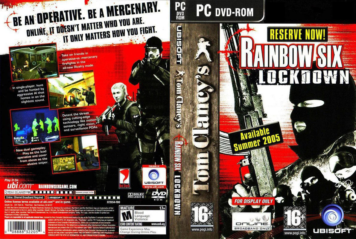 Rainbow Six: Lockdown - DVD obal