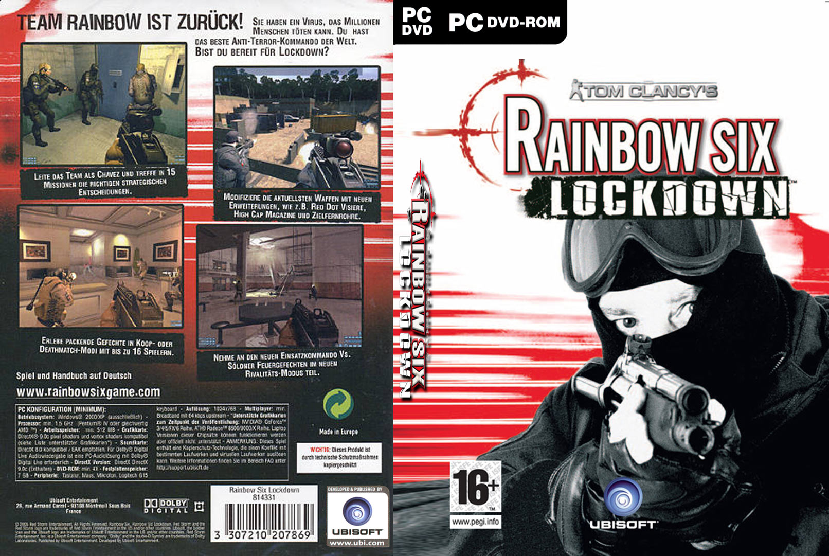 Rainbow Six: Lockdown - DVD obal 2