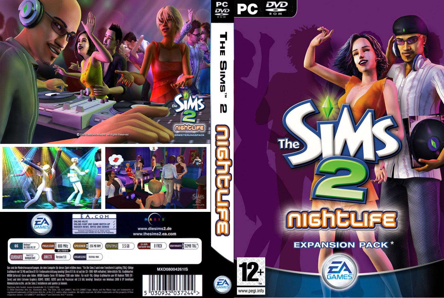 The Sims 2: Nightlife - DVD obal