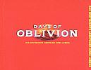 Days of Oblivion - zadn CD obal
