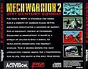 MechWarrior 2: 31st Century Combat - zadn CD obal
