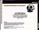 Microsoft Soccer - zadn CD obal