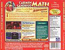 Carmen Sandiego: Math Detective - zadn CD obal