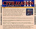 Civilization 3: Conquests - zadn CD obal