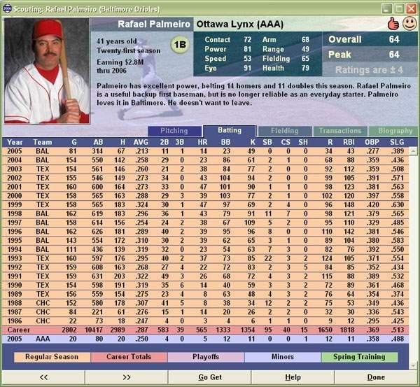 Baseball Mogul 2006 - screenshot 4