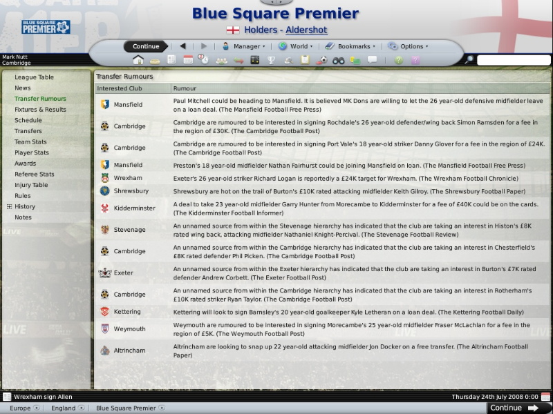 Football Manager 2009 - screenshot 3