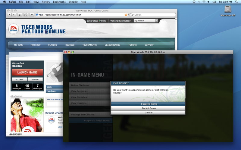 Tiger Woods PGA Tour Online - screenshot 17