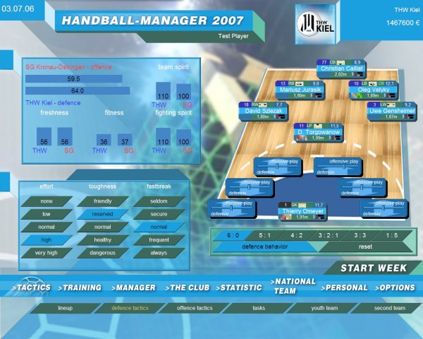 Handball Manager 2007: World Edition - screenshot 2