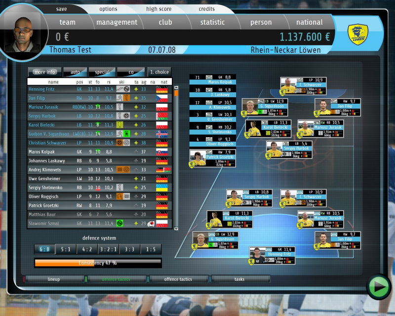 Handball Manager 2009: World Edition - screenshot 12