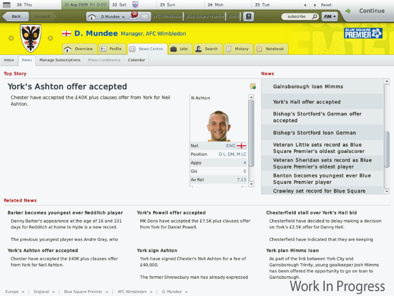 Football Manager 2010 - screenshot 3