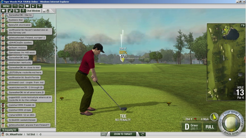 Tiger Woods PGA Tour Online - screenshot 12