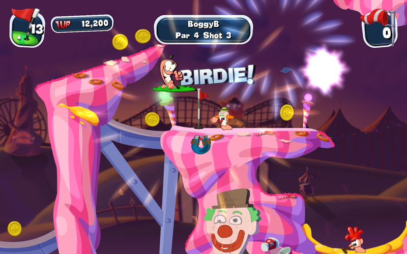 Worms Crazy Golf: Carnival Course - screenshot 4
