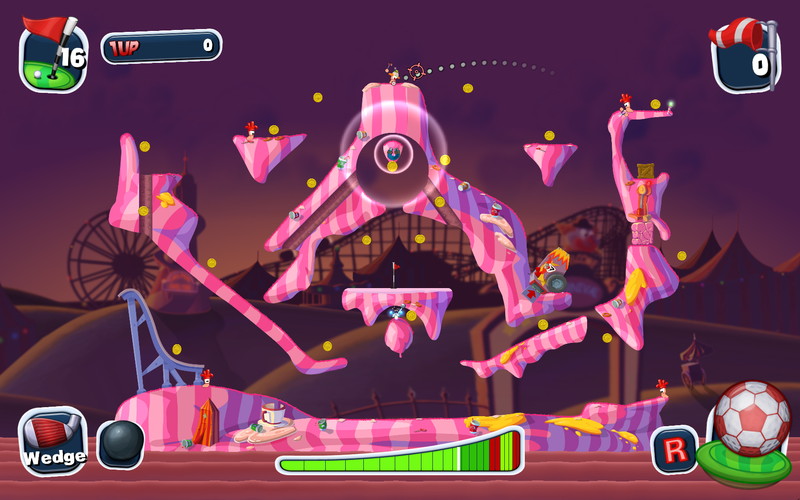 Worms Crazy Golf: Carnival Course - screenshot 1