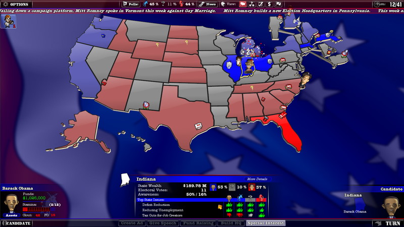 The Political Machine 2012 - screenshot 2