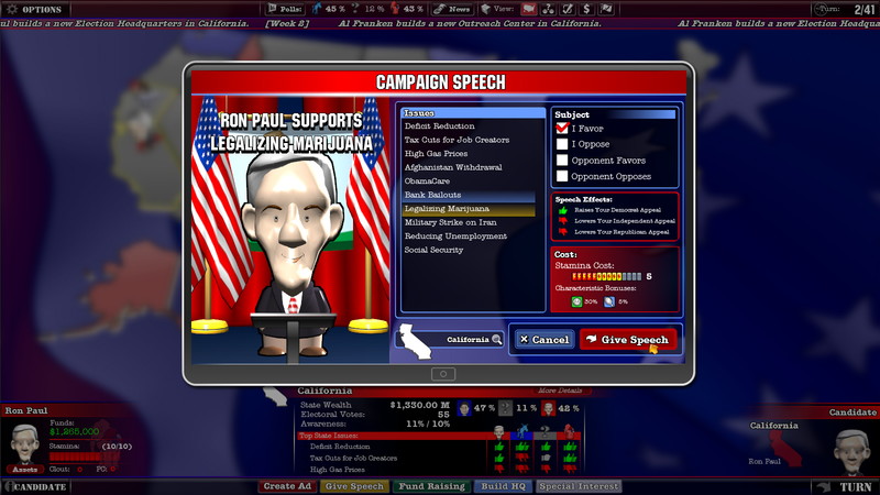 The Political Machine 2012 - screenshot 1