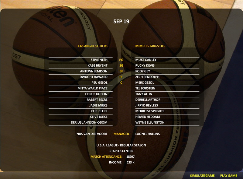 World Basketball Manager - screenshot 16