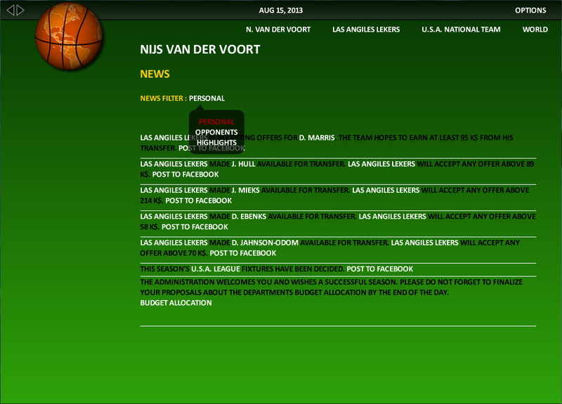 World Basketball Manager - screenshot 10